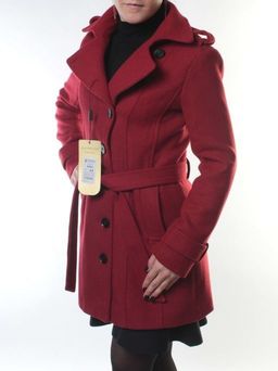 2639 BEIGE Пальто двухстороннее женское еврозима (100 гр. холлофайбер, искусственный мех) - Fashion фото 4