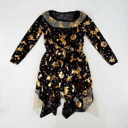 Карнавальный костюм «Ведьма»: платье, шляпа, чулки, сумка, рост 104-110 см