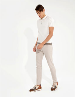 Bej Slim Fit Kanvas Pantolon - Pierre cardin фото 3