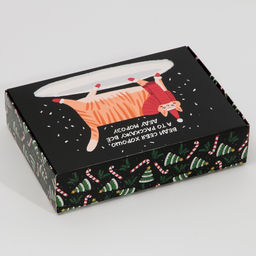 Коробка подарочная новогодняя складная «Веди себя хорошо», 21 х 15 х 5 см, Новый год