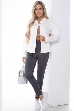 Жакет на молнии Александра (белый) Б8898 - Lt collection фото 9