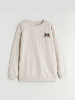 Bisiklet Yaka Erkek ?ocuk Sweatshirt