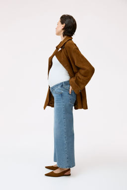 MAMA Wide Low Waist Ankle Jeans - H&m фото 6