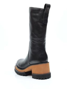 DMD-M7071 BLACK Полусапоги зимние женские (натуральная кожа, натуральный мех) - No name фото 8