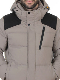 D6263 GRAY/BEIGE Куртка мужская зимняя (200 гр. холлофайбер)