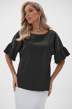 Блузка Луана (чёрный) - Эльза фото 7