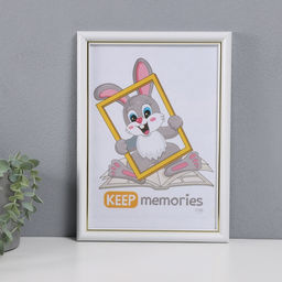 Фоторамка пластик "Пиксель" 21х30 см, белый (пластик)