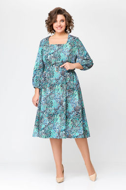 Блуза Swallow 803.2 черный+серебряный узор фото 1011