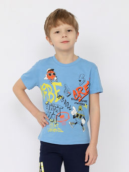 CRB wear/CSKB 63740-43-391 Футболка для мальчика,голубой/Ex.Cherubino