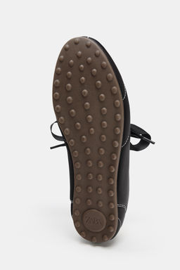 SPORTY TOPSTITCHED BALLET FLATS - Zara фото 5