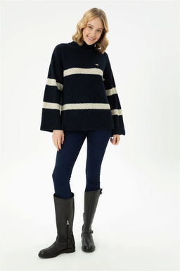 Женский темно-синий свитер - U.s. polo assn фото 4