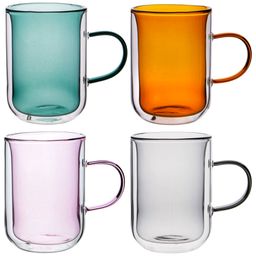 НАБОР ИЗ 4-Х КРУЖЕК DOUBLE-WALL 250 МЛ. ДИА=7,5 СМ. В=10,5 СМ. НА ПОДСТАВКЕ - Agness фото 4