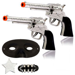 Набор ковбоя Шериф, 2 пистолета, маска, значок