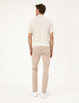 Bej Slim Fit Jean Pantolon