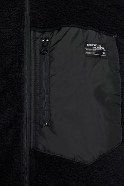TRENDYOL MAN Siyah Regular Fit Etiket Detayl? Welsoft Pelus K?sl?k Mont TMNAW24MO00007 - Trendyolmilla фото 5