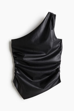 Top fruncido de un hombro - H&m фото 4