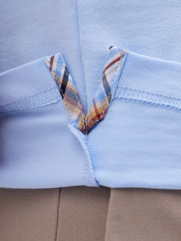 Джемпер мужской с воротником поло короткий рукав GREG G144-KO1246T-SAS5120 (св.голубой)