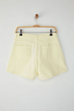 TRENDYOLMILLA Siyah Dugme Detayl? Kruvaze Yuksek Bel Denim Sort Etek TWOSS22SR0448  фото 8
