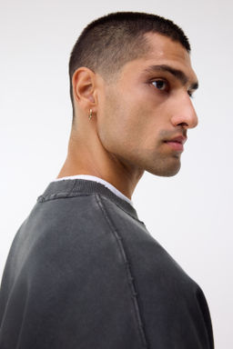Sudadera con efecto lavado Oversized Fit - H&m фото 3