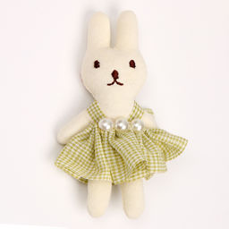 Цена за 12 шт. Мягкий магнит «Зайка», 10 см, цвет МИКС