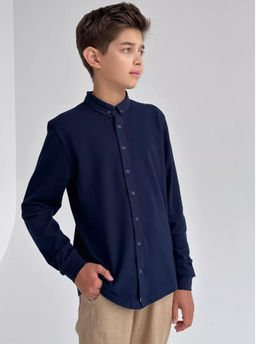 CRB wear/CWJB 63618-41 Рубашка для мальчика,темно-синий/Ex.Cherubino