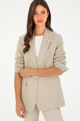 Женская куртка цвета хаки Неожиданная скидка в корзине - U.s. polo assn фото 10
