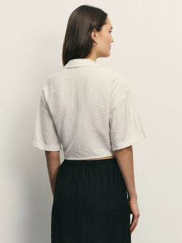 Блузка из вискозы с завязками / Zarina фото 5