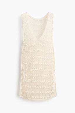 Vestido playero efecto crochet