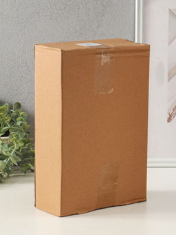 Сувенир керамика "Две птички. Абстракция" белый с золотом 8х20х29 см