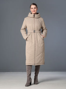 25322 Пальто дем. бежевый - Dizzyway фото 2