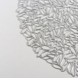 Цена за 12 шт. Салфетка сервировочная на стол Манифик, d=38 см, цвет серебряный - Simaland фото 5