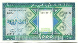 1000 угий 1989 года Мавритания