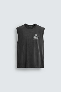 WASHED PRINT TANK TOP - Zara фото 8