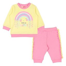 CRB wear/CWB 9863 комплект ясельный (джемпер, брюки), желтый-розовый/Ex.Cherubino