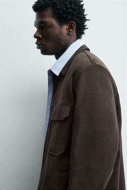 SOBRECAMISA ESTRUCTURA CONFORT / Marr?n oscuro - Zara фото 5