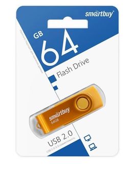 Флеш-накопитель 64Гб "Smartbuy Twist" Yellow