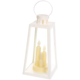 Сувенир с подсветкой "Пламя" 13*13*26 см (работает от 3*ААА), Белый