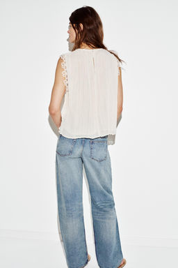 TOP COMBINADO CROCHET / Crudo - Zara фото 3