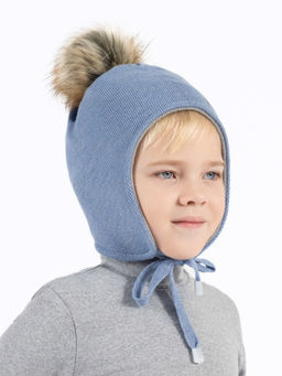 Шапка детская голубая Ш-088 (48)