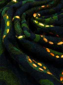 Палантин с вышивкой (шерсть вареная) в ассортименте № Тк906/98 - Ганг фото 3