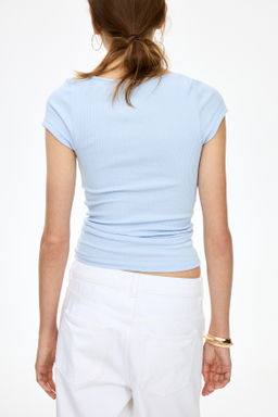 Top con escote de encaje en V - H&m фото 7