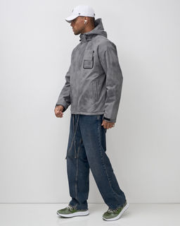 Куртка спортивная мужская весна осень серого цвета 25473Sr - Mtforce фото 16