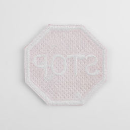 Термоаппликация «Stop», 4,7 × 4,7 см, цвет красный