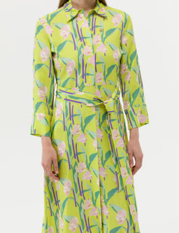 Ye_il Comfort Fit Desenli Elbise - Pierre cardin фото 6