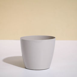 Цена за 3 шт. Кашпо для цветов, d=12.5 см, 1 л, пластик, бежевое