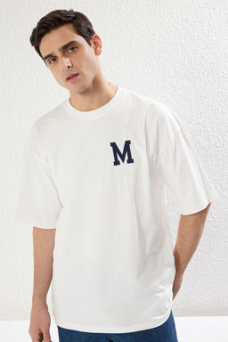 TRENDYOL MAN Lacivert Oversize/Genis Kesim K?sa Kollu Sanat Bask?l? 100% Pamuklu T-Shirt TMNSS21TS3559 - Trendyolmilla фото 38