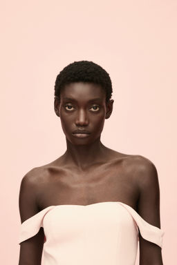 Vestido off-the-shoulder - H&m фото 6