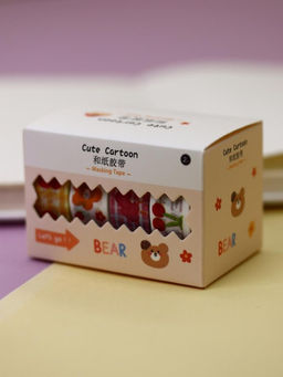 Набор декоративного скотча Cute cartoon Bear, yellow - I likegift фото 4