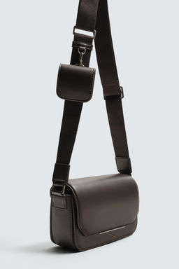PLAIN CROSSBODY BAG WITH FLAP - Zara фото 13