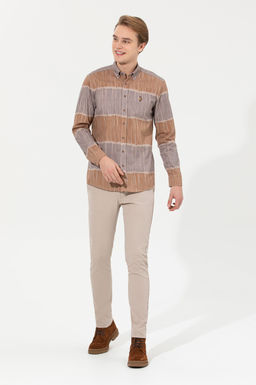 Мужские брюки из парусины с каменным узором Неожиданная скидка в корзине